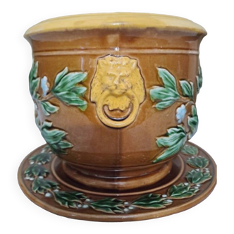 Cache pot en barbotine