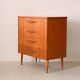 Nordic chest of drawers with wooden handles