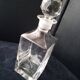 Crystal whiskey decanter Vine leaf decoration