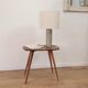 Lampe Grès et jute tissée
