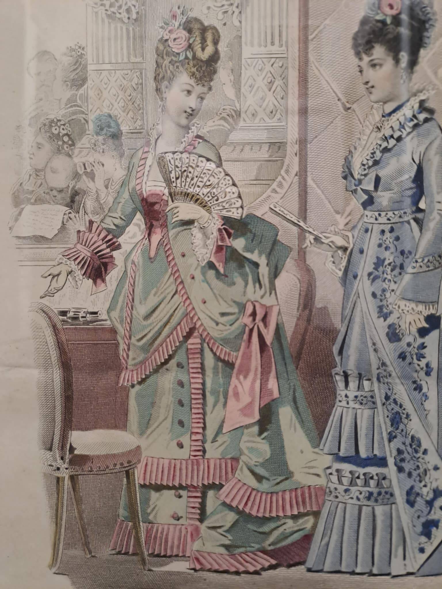 Fashion sketch under frame