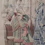 Fashion sketch under frame