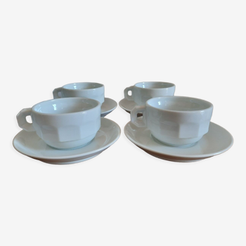Set of 4 large bistro cups