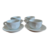 Set of 4 large bistro cups