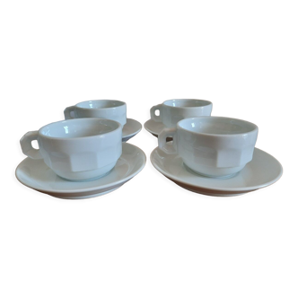 Set of 4 large bistro cups