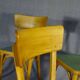 Set de 4 chaises Baumann 1955, cuisine - bistrot, assises linoléum