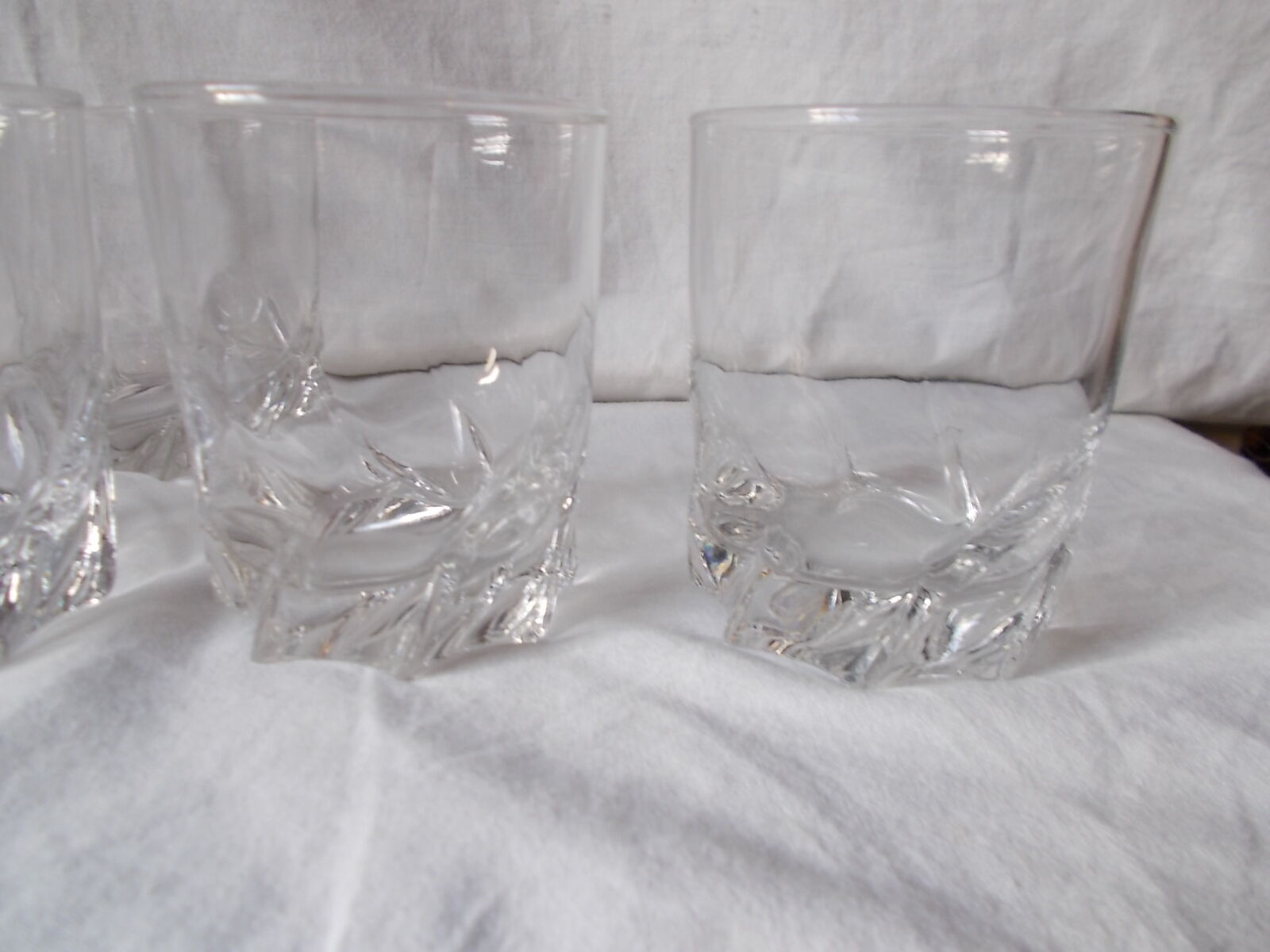 Set of 8 antique whisky glasses