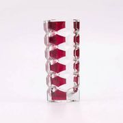 Vintage Windsor ruby vase in crystal - JG Durand for Luminarc