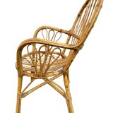 Set of 2 rattan armchairs from the 60s