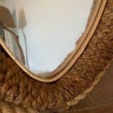 Miroir Corde Circa 1950 Vintage