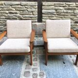 Pair of Danish armchairs 1970