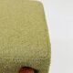 Tabouret scandinave orange/ vert bouclé lot de 2 