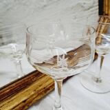 Set of 4 star wine glasses