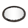 large mirror oval art deco a smoked mirror background and a mirror with beveled top 58x81cm