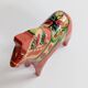 Set of 2 Vintage Swedish Dala Horses in Wood, Hand-Painted Red
