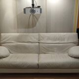White leather sofa Paolo Piva (Designer) model ARCA for B&B
