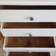 Chiffonnier commode en bois vintage circa années 50