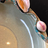 Paris ceramic dish with slip decoration, by Suzy Coste