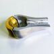 Brutalist cigar ashtray by Arte3, bronze & aluminium, Spain 1980s