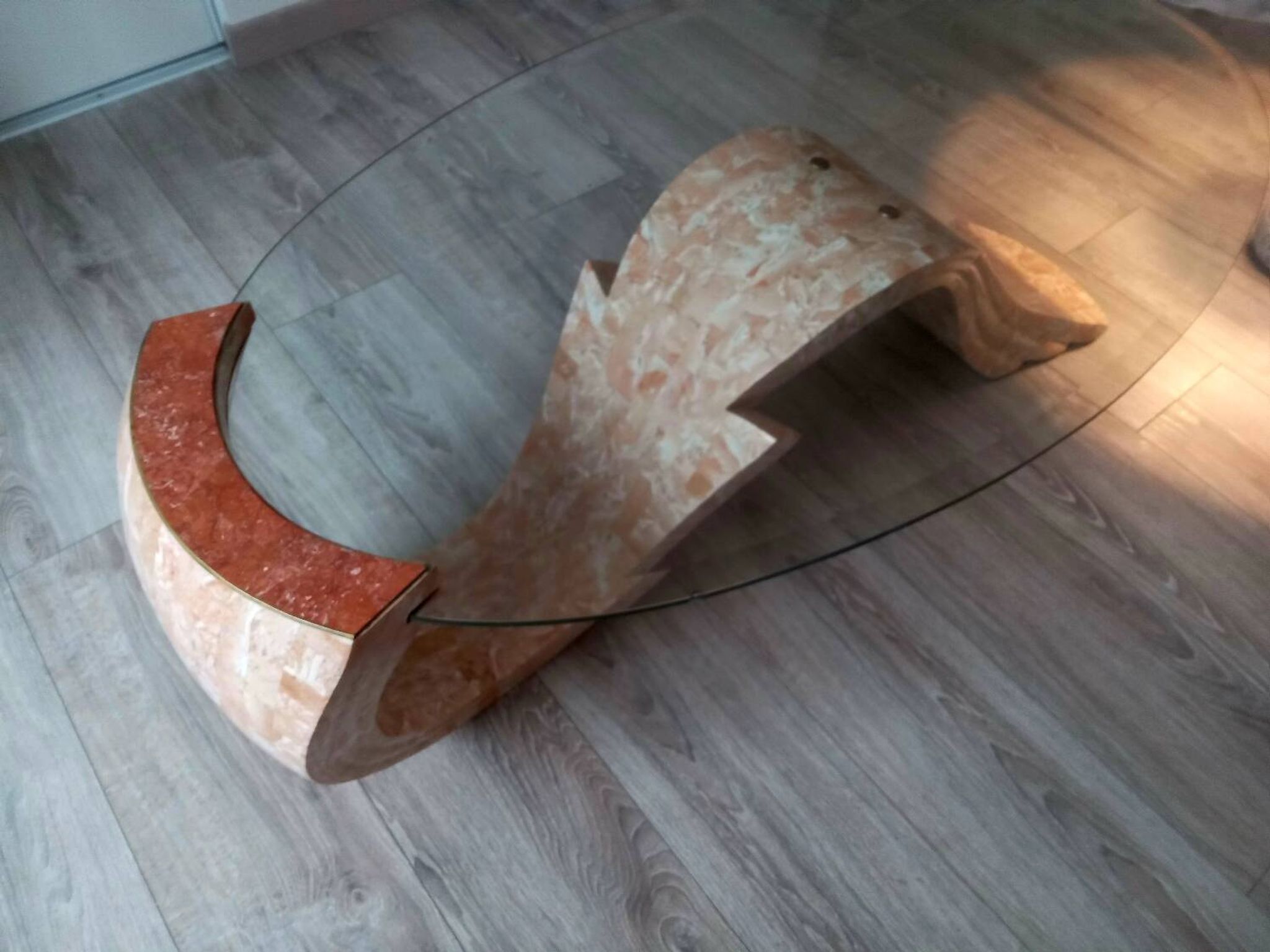 Designer coffee table in the style of Willy Rizzo / Roche Bobois.
