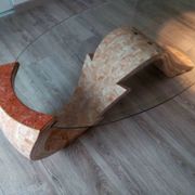 Designer coffee table in the style of Willy Rizzo / Roche Bobois.