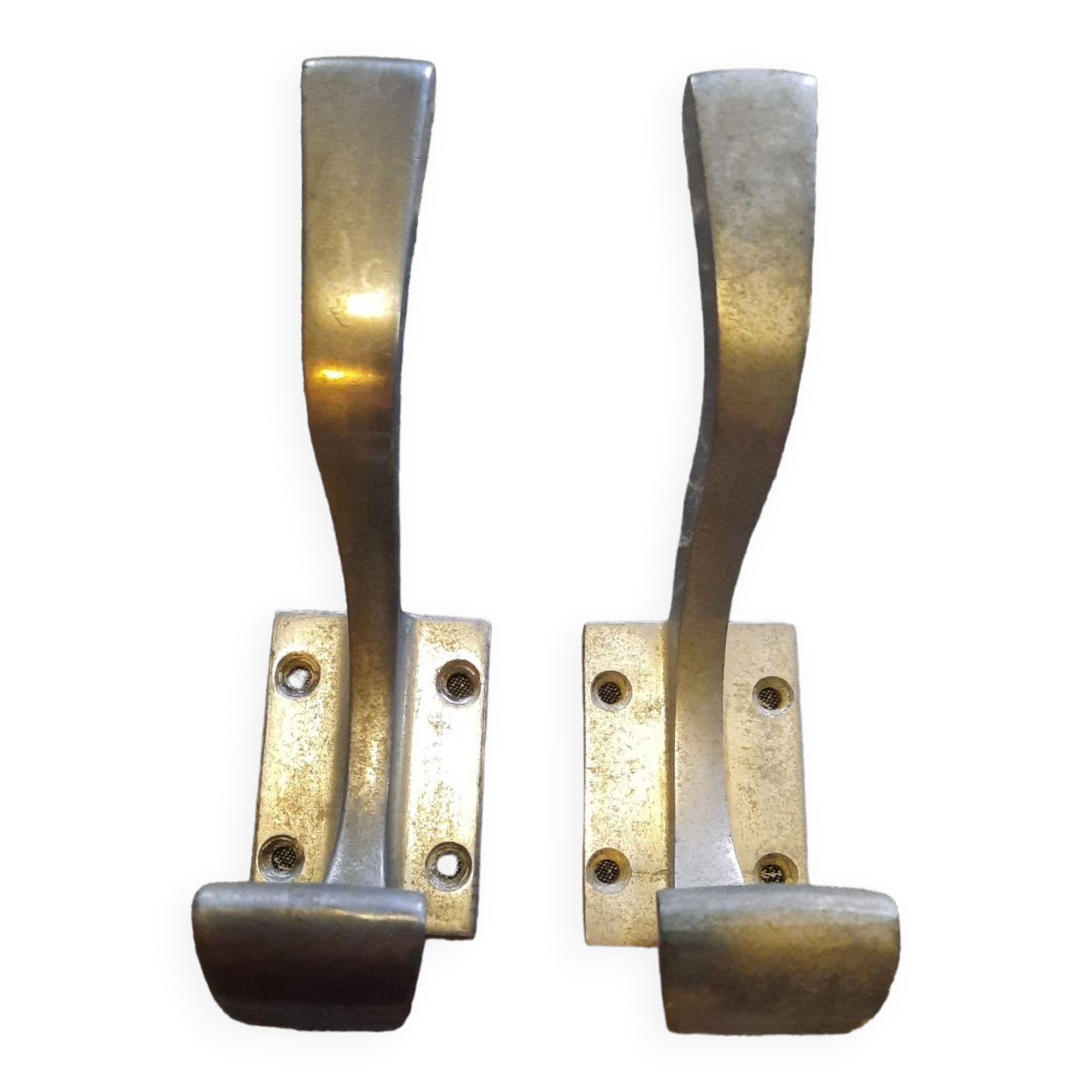 Lot de 2 patères mural alu