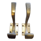 Set of 2 aluminum wall hooks
