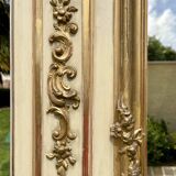 Trumeau laqué et doré style Louis XVI