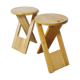 Pair of foldable stools by Adrian Reed