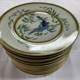 Limoges porcelain service from Hermès, Toucans collection, 1986