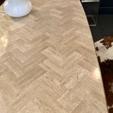 Dining table in travertine 1970