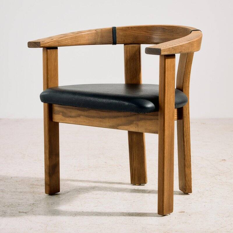 Vintage Oak Armchair by Lars Gangsø, 1970s