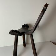 Brutalist pair of chairs