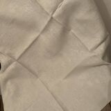 6 embroidered towels damask linen / silk