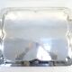 Service tray with silver metal belier 19th 77 X 52 cm