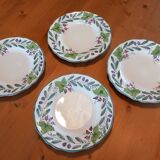 4 salad plates, dessert Fortebraccio Italy