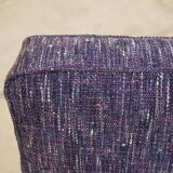 Vintage modernist metal foot armchair