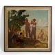 Oil on isorel panel – The Harvesters at Rest c. 1930–1940
