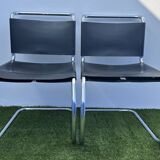 Paire de chaises MR 10 avec lacets Mies Van der Rohe, Knoll International