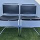 Pair of MR 10 chairs with Mies Van der Rohe laces, Knoll International