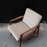 Scandinavian teak armchair from the 60s