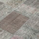 Handmade Anatolian Overdyed 200 cm x 297 cm Grey Patchwork Carpet