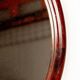 Large round Danish rosewood mirror by Vildbjerg Mobelfabrik 1960.