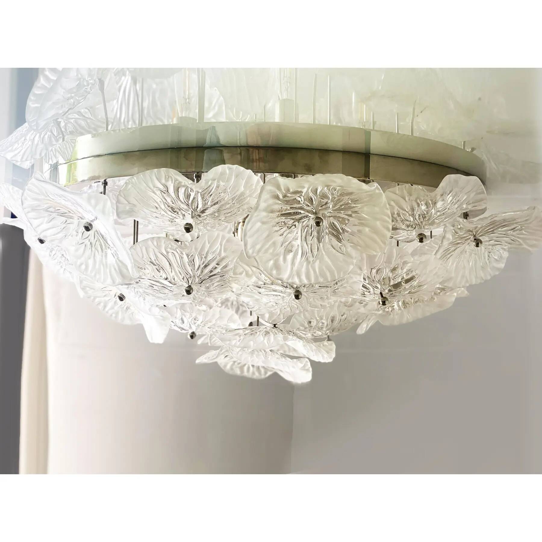 Simoeng Floreal Flush Mount Featuring Contemporary Murano Glass