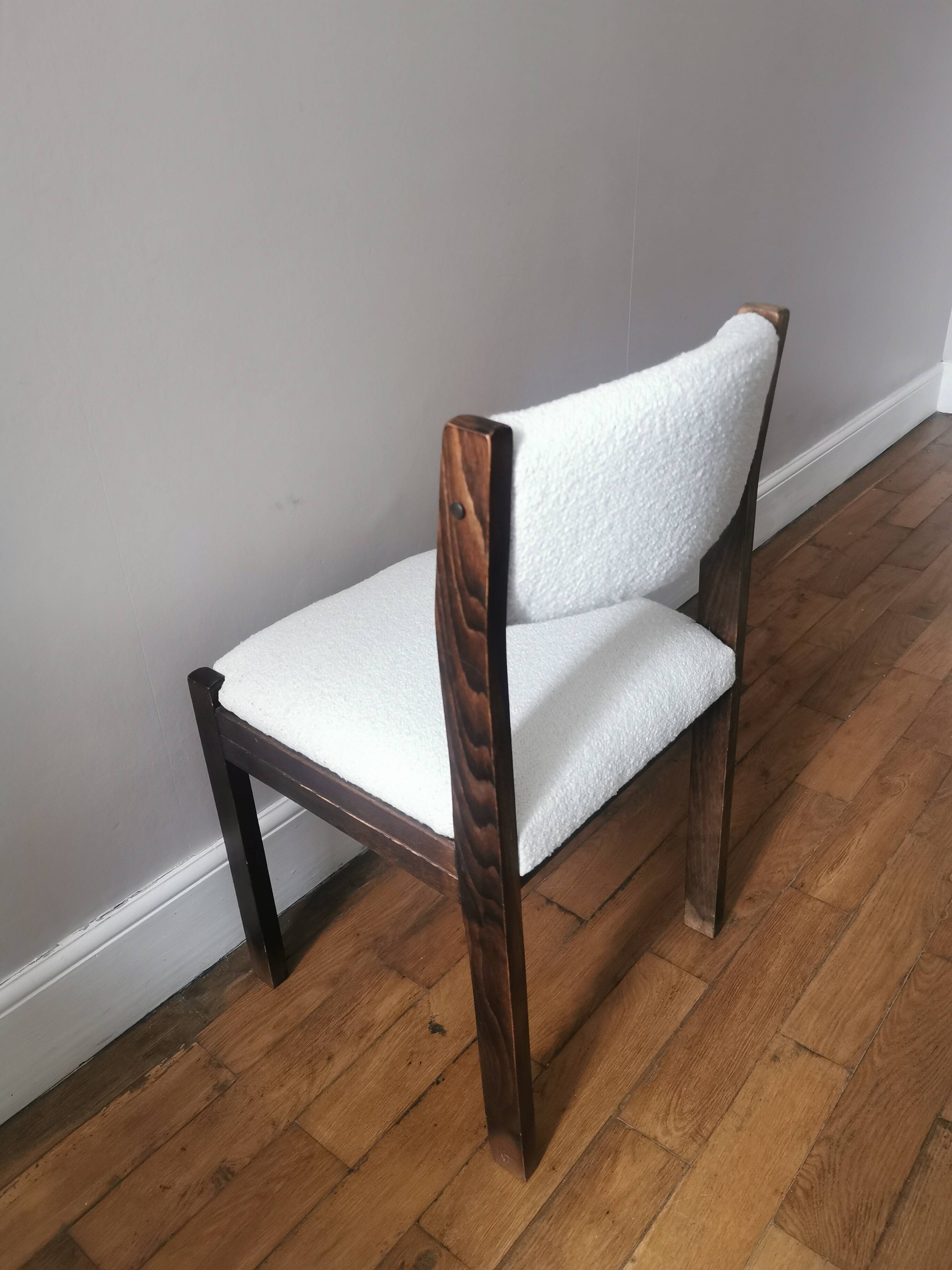 Lot de 6 chaises authentiques Emile Baumann bouclette