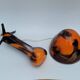 Lampe vintage champion verre de Murano orange