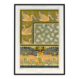 Poster “Swans and Stags”, after an Art Nouveau lithograph from 1897