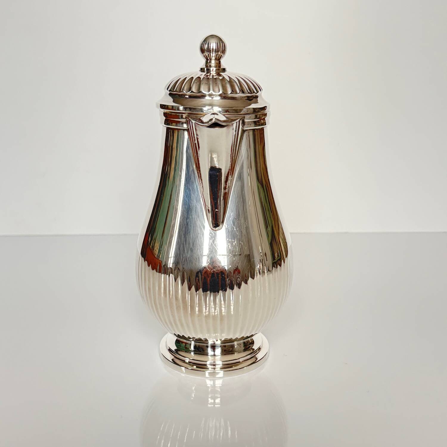 Christofle Gallia silver-plated milk jug and jug, 1920s