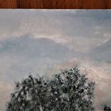 Beau Tableau à l'huile sur toile 41 x 33 cm