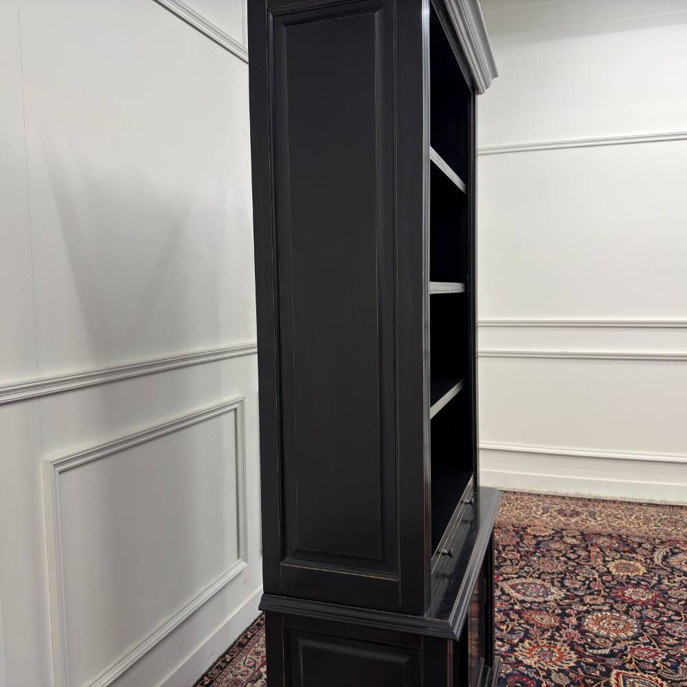 Classic English Black Bookcase